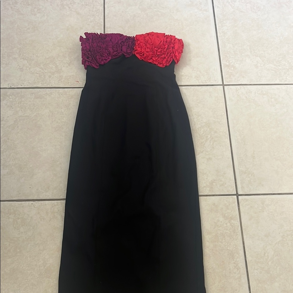 Mara Hoffman Black Strapless Cocktail Sheath